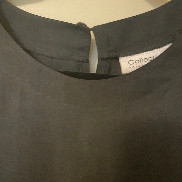 Collection point of view, size large, black silk blouse - Picture 2 of 5